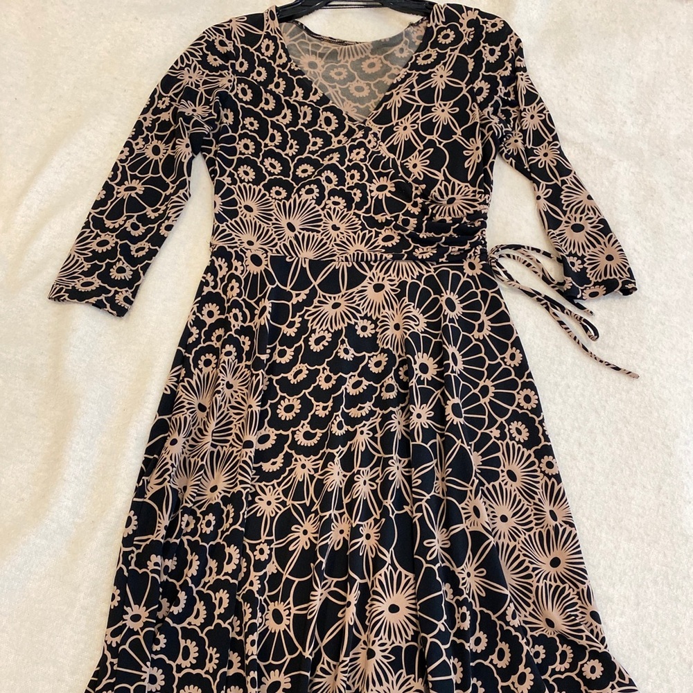 Faux wrap dress